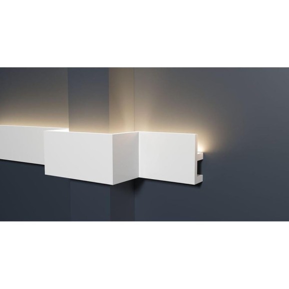 Потолочный карниз Decor-Dizayn ударопрочный влагостойкий под LED подсветку 50Х20Х2000 мм DD617 Потолочный карниз Decor-Dizayn ударопрочный влагостойкий под LED подсветку 50Х20Х2000 мм DD617
