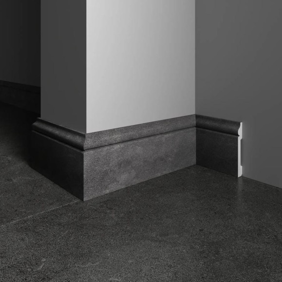 Плинтус напольный ударопрочный влагостойкий Decor-Dizayn цвет графит 79x13x2400 мм 005-94 Плинтус напольный ударопрочный влагостойкий Decor-Dizayn цвет графит 79x13x2400 мм 005-94