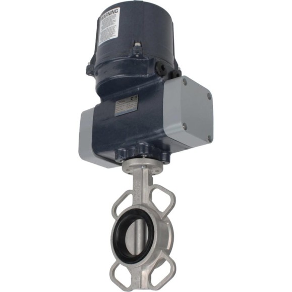 Затвор дисковый 304-304-VITON-2W-Fb Ду150 Ру16, электропривод ЭПВП-020 220В DN.ru D050-81355