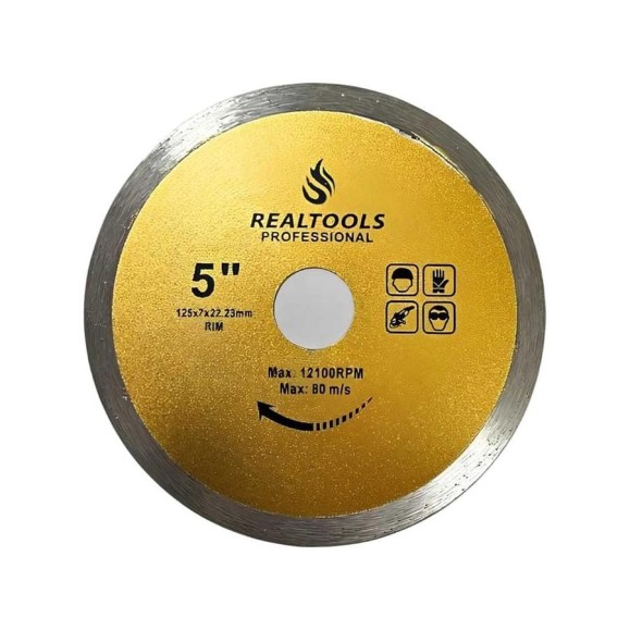 Диск алмазный сплошной REALTOOLS 125x1.1 мм Professional RTL-RSBP-125 Диск алмазный сплошной REALTOOLS 125x1.1 мм Professional RTL-RSBP-125