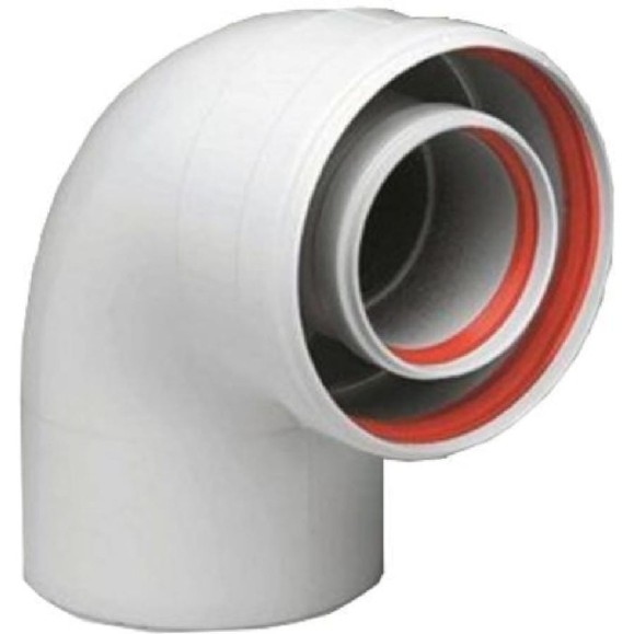 Колено промежуточное Okseler 90гр. 80/125 oks00037 Колено промежуточное Okseler 90гр. 80/125 oks00037