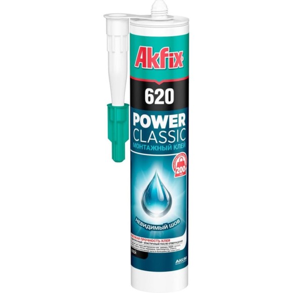 Клей каучуковый монтажный Akfix 620 power classic 310 мл GA620.1 Клей каучуковый монтажный Akfix 620 power classic 310 мл GA620.1