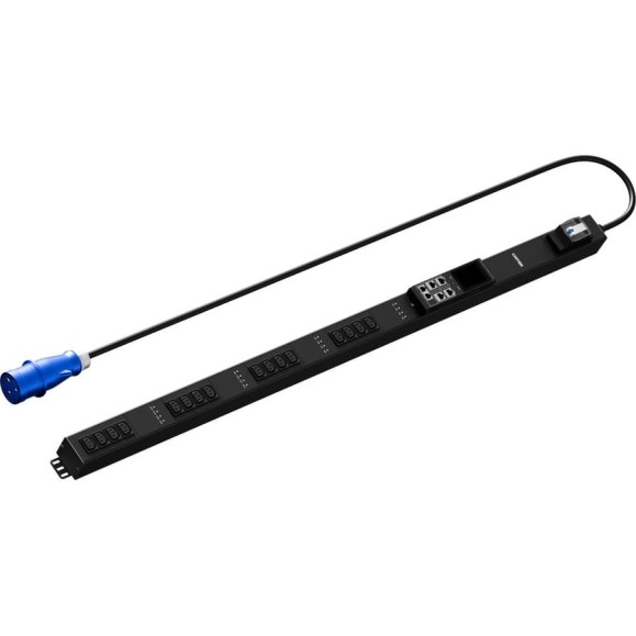 Панель распределения ONTEK PDU Basic  вертикальная 32A/1ф, с мини-выключателем 2шт, выход - C13 x 20 шт., кабель 3 м IEC60309 3p OBPA4