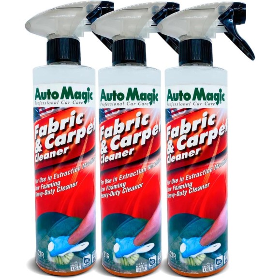 Очиститель-концентрат для моющих пылесосов AutoMagic FABRIC & CARPET CLEANER (USA) 473 мл упак. 3шт 21R_3 Очиститель-концентрат для моющих пылесосов AutoMagic FABRIC & CARPET CLEANER (USA) 473 мл упак. 3шт 21R_3