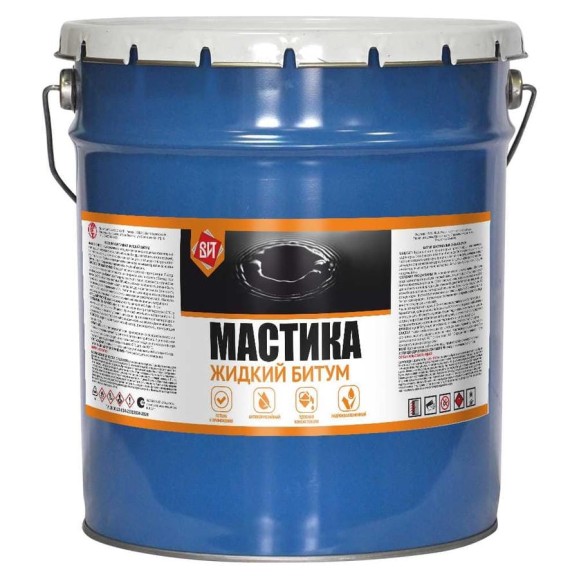Мастика битум жидкий ВИТ 15кг 6229 Мастика битум жидкий ВИТ 15кг 6229