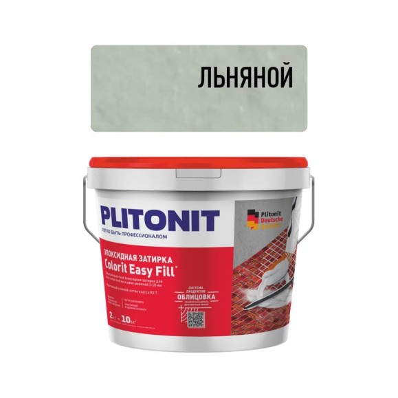 Затирка эпоксидная PLITONIT Colorit EasyFill, льняной, 2 кг Н010420 Затирка эпоксидная PLITONIT Colorit EasyFill, льняной, 2 кг Н010420