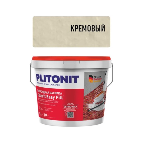 Затирка эпоксидная PLITONIT Colorit EasyFill, кремовый, 2 кг Н010326 Затирка эпоксидная PLITONIT Colorit EasyFill, кремовый, 2 кг Н010326