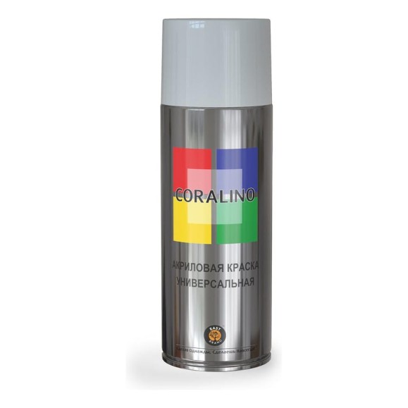 Краска аэрозольная CORALINO RAL7035, светло-серая, 520 мл C17035 Краска аэрозольная CORALINO RAL7035, светло-серая, 520 мл C17035