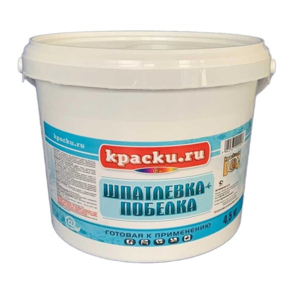 Шпатлевка + побелка Movatex Краски. ru 4.5 кг Т02359 Шпатлевка + побелка Movatex Краски. ru 4.5 кг Т02359