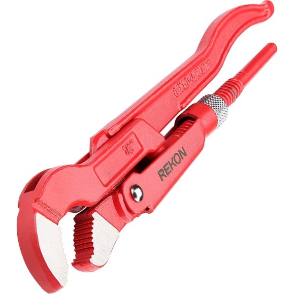 Трубный рычажный ключ REKON с S-образными губками 1/2", CrV 052001