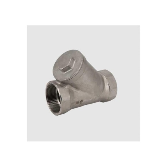Обратный клапан муфтовый NEWKEY Y-тип, нержавеющая сталь AISI316 DN40 (1_1/2), (CF8M), PN40 NK-YC40/6 Обратный клапан муфтовый NEWKEY Y-тип, нержавеющая сталь AISI316 DN40 (1_1/2), (CF8M), PN40 NK-YC40/6