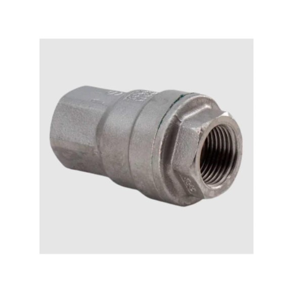 Обратный клапан муфтовый NEWKEY прямой, нержавеющая сталь AISI304 DN40 (1_1/2), (CF8), PN40 NK-CS40/4 Обратный клапан муфтовый NEWKEY прямой, нержавеющая сталь AISI304 DN40 (1_1/2), (CF8), PN40 NK-CS40/4
