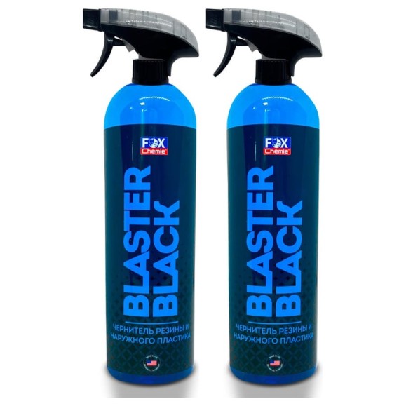 Чернитель шин Fox Chemie резины и наружного пластика BLASTER BLACK, 500мл х 2шт LMF121_2 Чернитель шин Fox Chemie резины и наружного пластика BLASTER BLACK, 500мл х 2шт LMF121_2