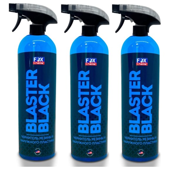 Чернитель шин Fox Chemie резины и наружного пластика BLASTER BLACK, 500мл х 3шт LMF121_3 Чернитель шин Fox Chemie резины и наружного пластика BLASTER BLACK, 500мл х 3шт LMF121_3