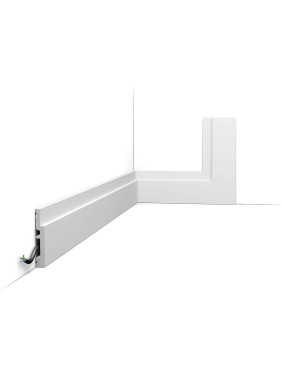 Потолочный карниз Oracdecor дюрополимер HIGH LINE Orac белый под покраску SX187
