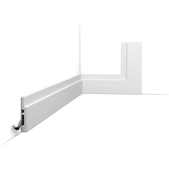 Потолочный карниз Oracdecor дюрополимер HIGH LINE Orac белый под покраску SX187