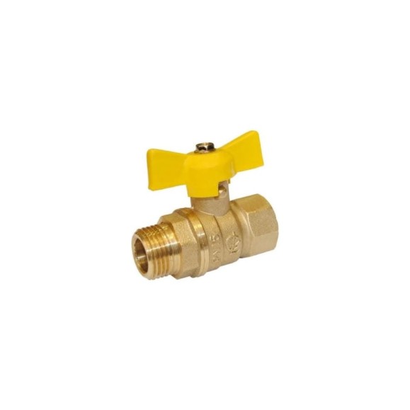 Кран газ шаровой ГАЛЛОП 1/2'' вн/нар бабочка 11б27п Стандарт 231 PN40 532621 Кран газ шаровой ГАЛЛОП 1/2'' вн/нар бабочка 11б27п Стандарт 231 PN40 532621