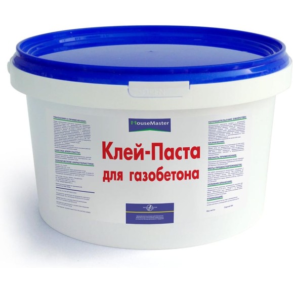 Клей-паста для газобетона Магия Радуги HOUSEMASTER 15 кг 14362 279548 Клей-паста для газобетона Магия Радуги HOUSEMASTER 15 кг 14362 279548