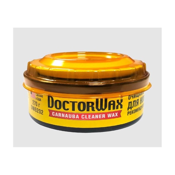 Пастообразный очищающий полироль-защита DoctorWax с воском Карнауба для новых покрытий. В комплект входит аппликатор DW8202