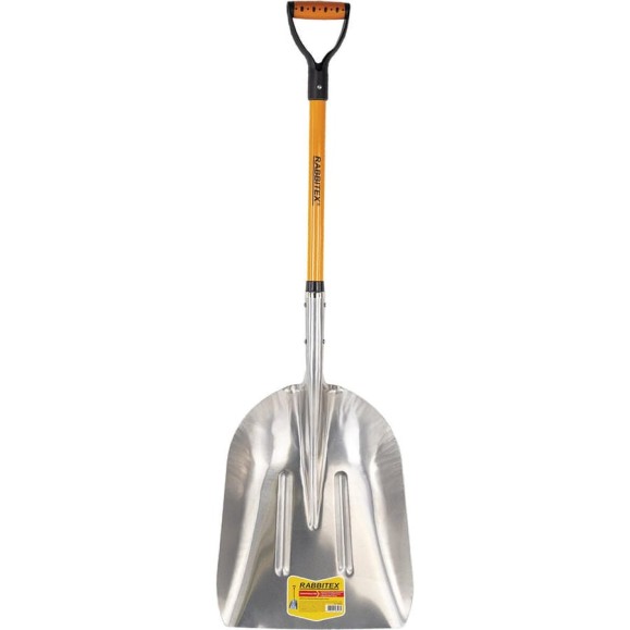 Лопата алюминиевая для снега RABBITEX 37х48см, L=120см стекловолокно V-ручка, fiberglass, 700486 Лопата алюминиевая для снега RABBITEX 37х48см, L=120см стекловолокно V-ручка, fiberglass, 700486