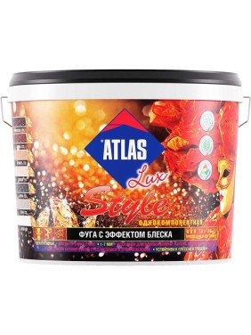 Затирка цементная Тайфун fuga atlas lux style № 237 черный с блесками, ведро 2кг LS237