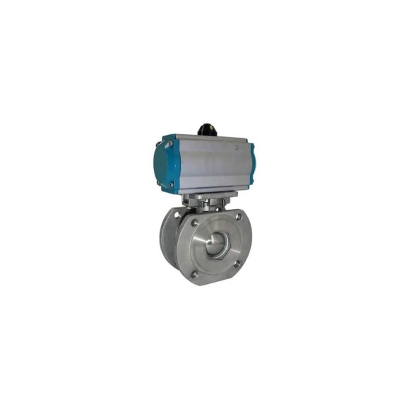 Кран шаровой межфланцевый NEWKEY NEWKEY AISI304 DN65(2_1/2), с двухсторонним пневмоприводом AT83D, с ручным дублером NK-BIFph65/4*PPDW83 Кран шаровой межфланцевый NEWKEY NEWKEY AISI304 DN65(2_1/2), с двухсторонним пневмоприводом AT83D, с ручным дублером NK-BIFph65/4*PPDW83