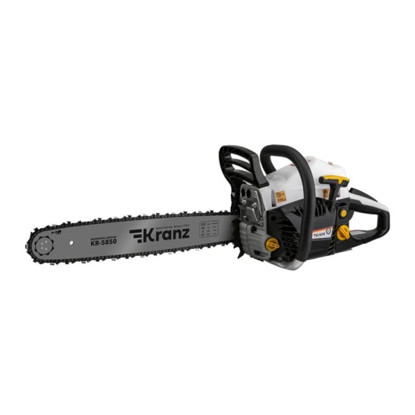 Пила цепная бензиновая KRANZ KR-5850, шина 50см, 4,1 л.с, шаг 0,325, 76 звеньев KR-16-1183