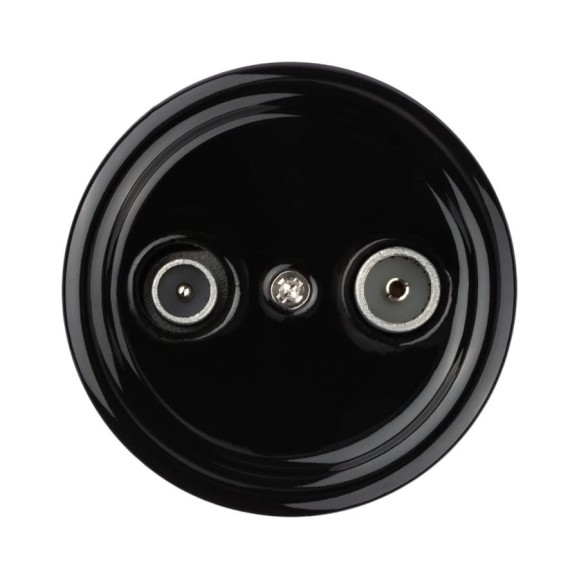 Оконечная розетка TV+R TDM ELECTRIC черная «Болонь» SQ1820-0255 Оконечная розетка TV+R TDM ELECTRIC черная «Болонь» SQ1820-0255