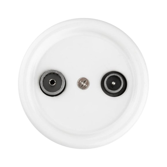 Оконечная розетка TV+R TDM ELECTRIC белая «Болонь» SQ1820-0055 Оконечная розетка TV+R TDM ELECTRIC белая «Болонь» SQ1820-0055