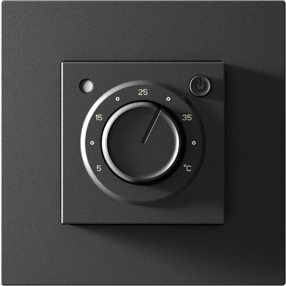 Терморегулятор Grand Meyer черный silk touch (совместим с Schneider Unica, Schneider Atlas) MST-9n Терморегулятор Grand Meyer черный silk touch (совместим с Schneider Unica, Schneider Atlas) MST-9n