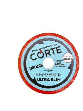 Диск алмазный для УШМ CORTE 22.2 мм 125х0.8х7 мм ULTRA SLIM USD125
