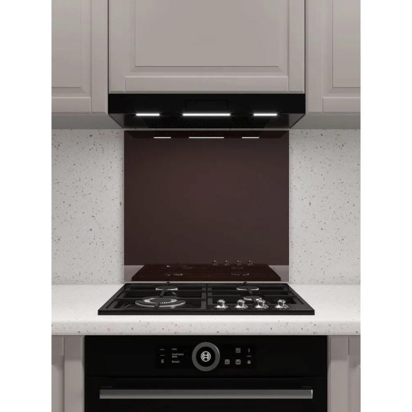 Защитный экран Normand 800х600х4 мм, RAL 8017, из закаленного стекла, на кухонный фартук, для плиты от брызг, 139-790 Защитный экран Normand 800х600х4 мм, RAL 8017, из закаленного стекла, на кухонный фартук, для плиты от брызг, 139-790