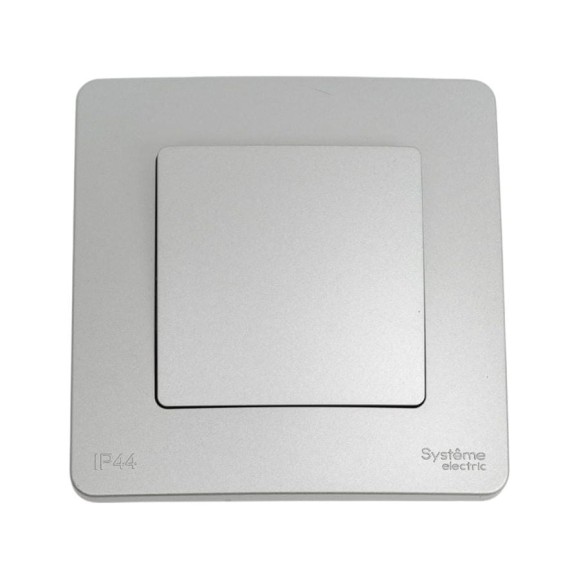 Переключатель Systeme Electric Blanca скрытая установка Алюминий 1 клавишный IP44 (сх.6), 10A, 250В BLNVS410603 Переключатель Systeme Electric Blanca скрытая установка Алюминий 1 клавишный IP44 (сх.6), 10A, 250В BLNVS410603