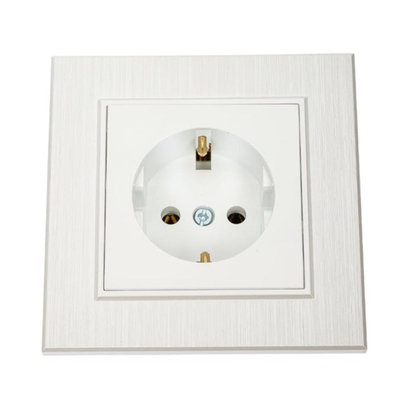 Розетка MAKEL с заземлением СП KAREA LINE STAR 16А IP20 жемчужный. 86100028 Розетка MAKEL с заземлением СП KAREA LINE STAR 16А IP20 жемчужный. 86100028