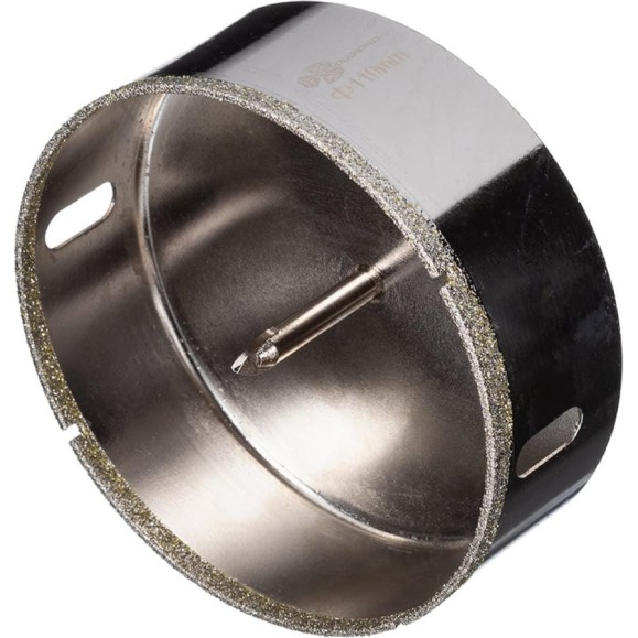 Коронка алмазная по керамике и кафелю с центрирующим сверлом TRIO-DIAMOND 110 мм 400110 Коронка алмазная по керамике и кафелю с центрирующим сверлом TRIO-DIAMOND 110 мм 400110