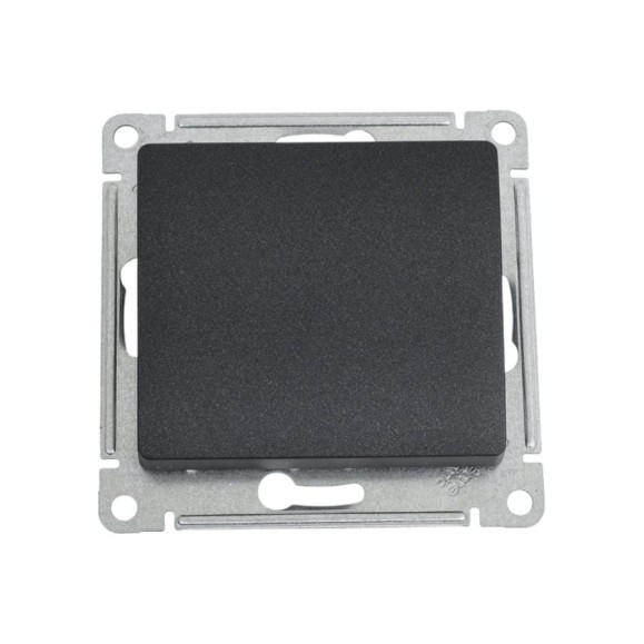 Нажимная кнопка Systeme Electric Glossa Антрацит сх.1, 10AX SE GSL000715 Нажимная кнопка Systeme Electric Glossa Антрацит сх.1, 10AX SE GSL000715
