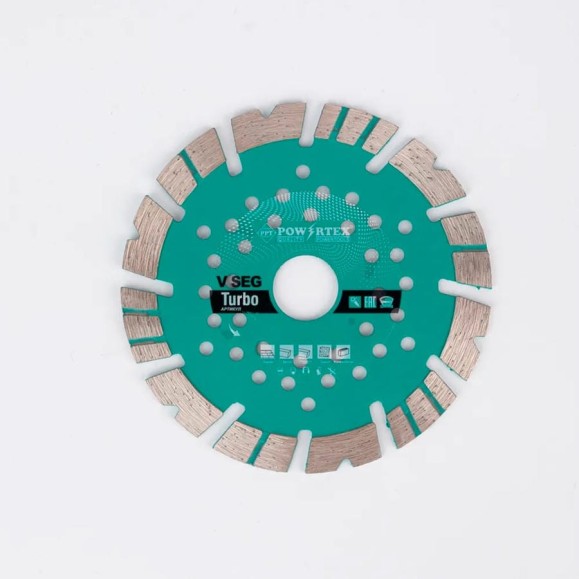 Диск алмазный Powertex для УШМ по бетону и камню 230х12х22.23 мм 3A2206 Диск алмазный Powertex для УШМ по бетону и камню 230х12х22.23 мм 3A2206