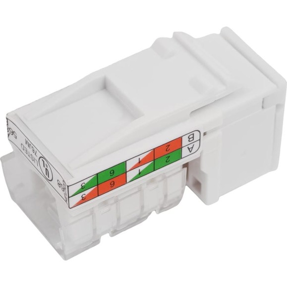 Механизм розетки компьютерной RJ-45. кат. 5е. UTP модуль 8 контактов Gigant 856100-1GI Механизм розетки компьютерной RJ-45. кат. 5е. UTP модуль 8 контактов Gigant 856100-1GI