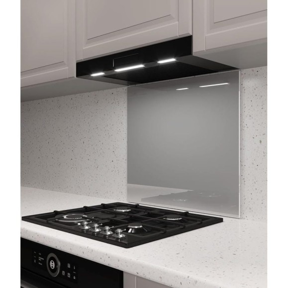 Защитный экран Normand 600х600х4 мм, RAL 9006, из закаленного стекла, на кухонный фартук, для плиты от брызг, 134-207 Защитный экран Normand 600х600х4 мм, RAL 9006, из закаленного стекла, на кухонный фартук, для плиты от брызг, 134-207