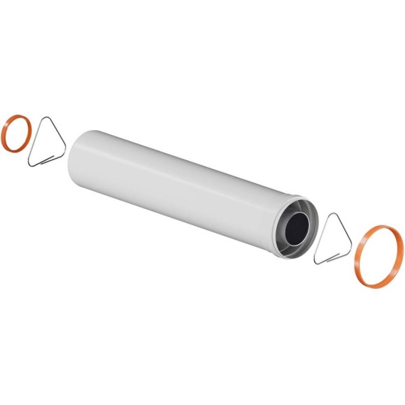 Удлинитель дымохода коаксиальный раструбный OKSELER 60/100 L 500 oks00152 Удлинитель дымохода коаксиальный раструбный OKSELER 60/100 L 500 oks00152