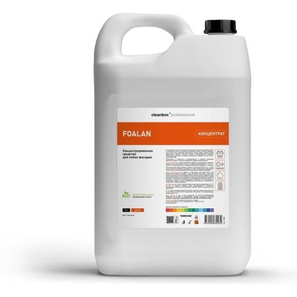 Концентрированное средство для мойки фасадов FOALAN (Фуалан) 5л CleanBox Professional 13555 Концентрированное средство для мойки фасадов FOALAN (Фуалан) 5л CleanBox Professional 13555