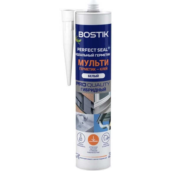 Идеальный герметик Bostik Perfect Seal Мульти белый, 280 мл 50035121 Идеальный герметик Bostik Perfect Seal Мульти белый, 280 мл 50035121
