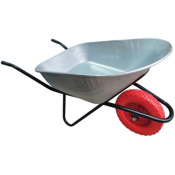 Тачка строительная LWI усиленная 160л. 300кг с полиуретановым колесом LWI160ПУ Тачка строительная LWI усиленная 160л. 300кг с полиуретановым колесом LWI160ПУ