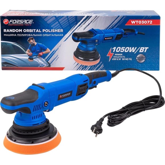 Машина полировальная орбитальная Forsage 1050Вт F-WT03072(62648) Машина полировальная орбитальная Forsage 1050Вт F-WT03072(62648)