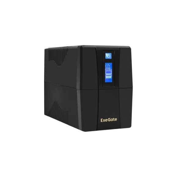 Источник бесперебойного питания ExeGate Power Smart ULB-800.LCD.AVR.2Schuko, металлический корпус, Black 292776 Источник бесперебойного питания ExeGate Power Smart ULB-800.LCD.AVR.2Schuko, металлический корпус, Black 292776