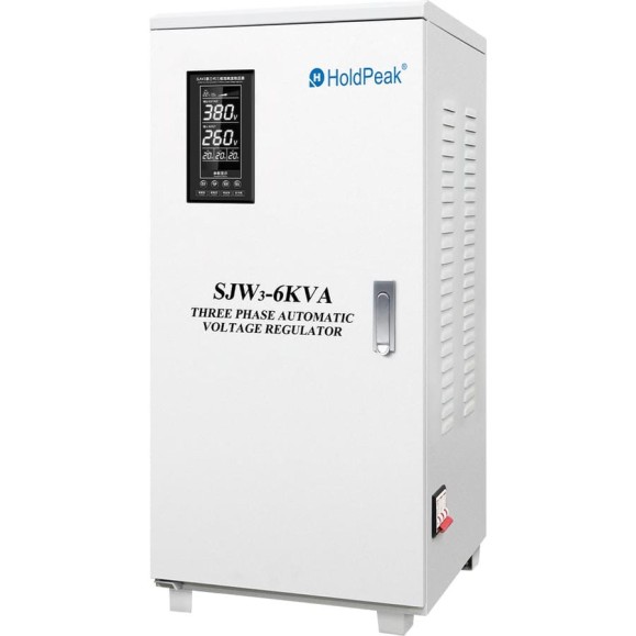Трехфазный стабилизатор напряжения HoldPeak SJW3-6KVA Трехфазный стабилизатор напряжения HoldPeak SJW3-6KVA