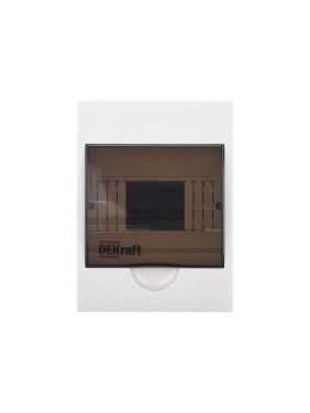 Корпус навесной модульный пластиковый DEKraft ЩРН-П-6, 6мод., IP41 31009DEK Корпус навесной модульный пластиковый DEKraft ЩРН-П-6, 6мод., IP41 31009DEK