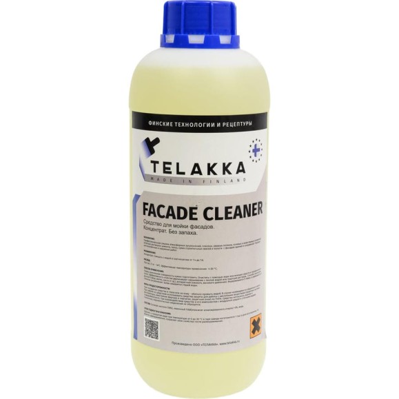 Средство для мойки фасадов Telakka FACADE CLEANER 1л 4673763647216 Средство для мойки фасадов Telakka FACADE CLEANER 1л 4673763647216
