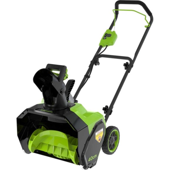 Снегоуборщик аккумуляторный GreenWorks G40ST40, 40V, 40 см,c 1хАКБ 4 Ач с USB и ЗУ 2603607USB4