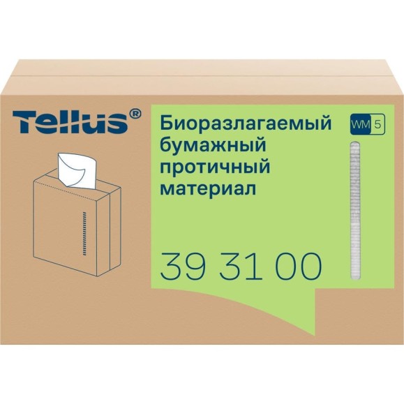 Биоразлагаемый бумажный протирочный материал Tellus(TORK) 393100 Биоразлагаемый бумажный протирочный материал Tellus(TORK) 393100